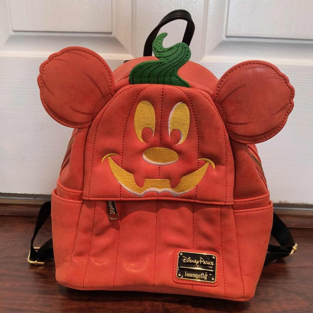 Mickey Mouse Halloween Pumpkin Loungefly Backpack